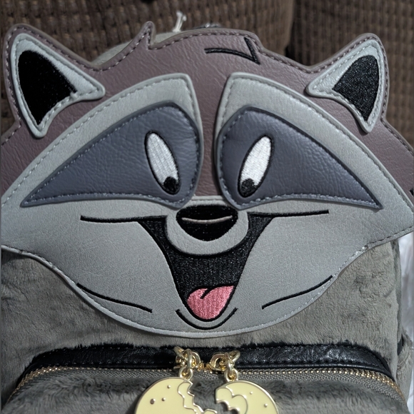 Loungefly Pocahontas Meeko Raccoon Mini Backpack - Picture 5 of 10